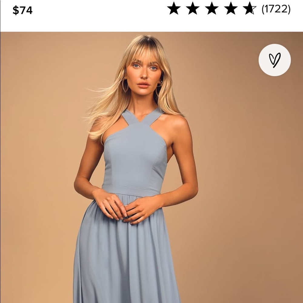 Lulus light blue maxi dress